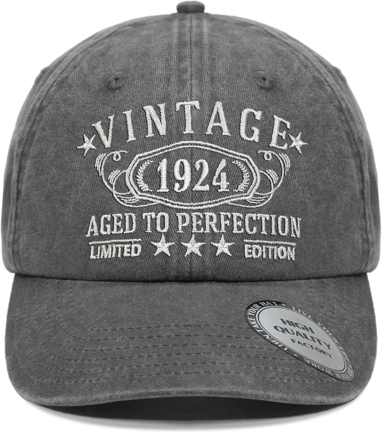 1924-1995 Birthday Gifts for Men Women,Personalized 30th-100th Birthday Ideas Gift,Parents Vintage Hat,