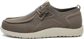1TAZERO Men's Wide Comfortable Boat Shoes - Loafers with Arch Support, Black