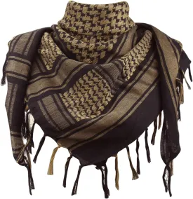 Explore Land Cotton Shemagh Keffiyeh Tactical Desert Scarf Neck Head Wrap with Tassel for Men Women