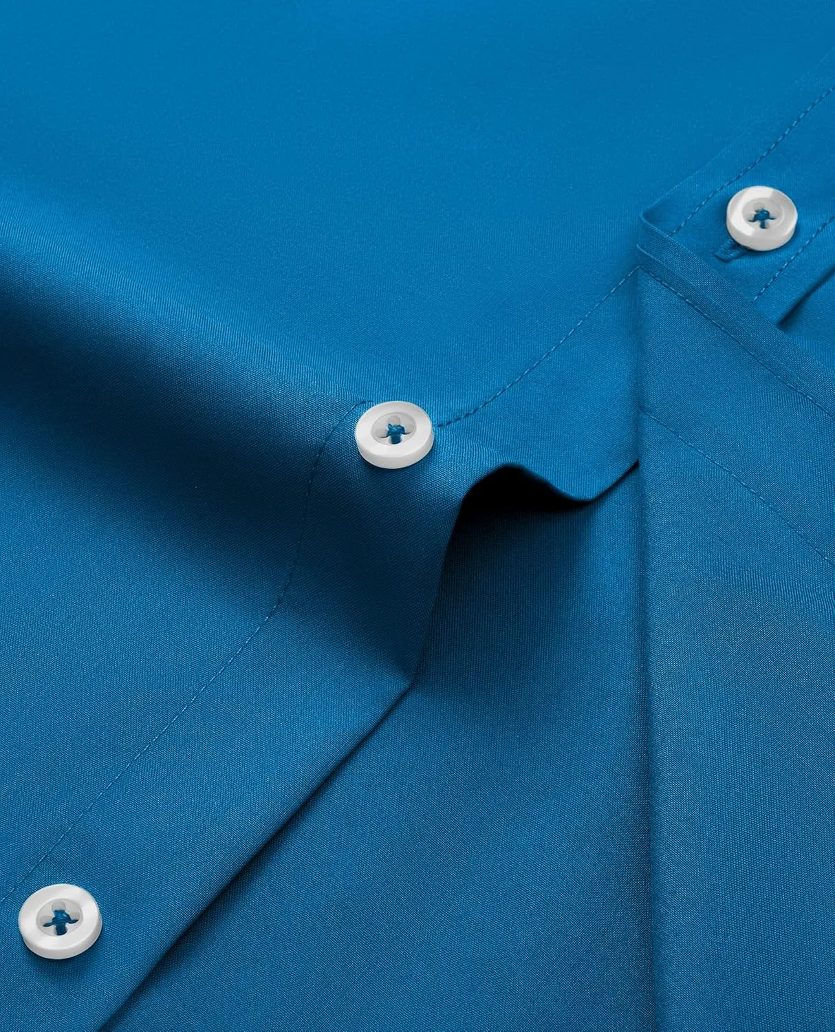 Mens Dress Shirts Wrinkle Free Dress Shirts for Men Long Sleeve Button Down Shirts Banded Collar Shirts