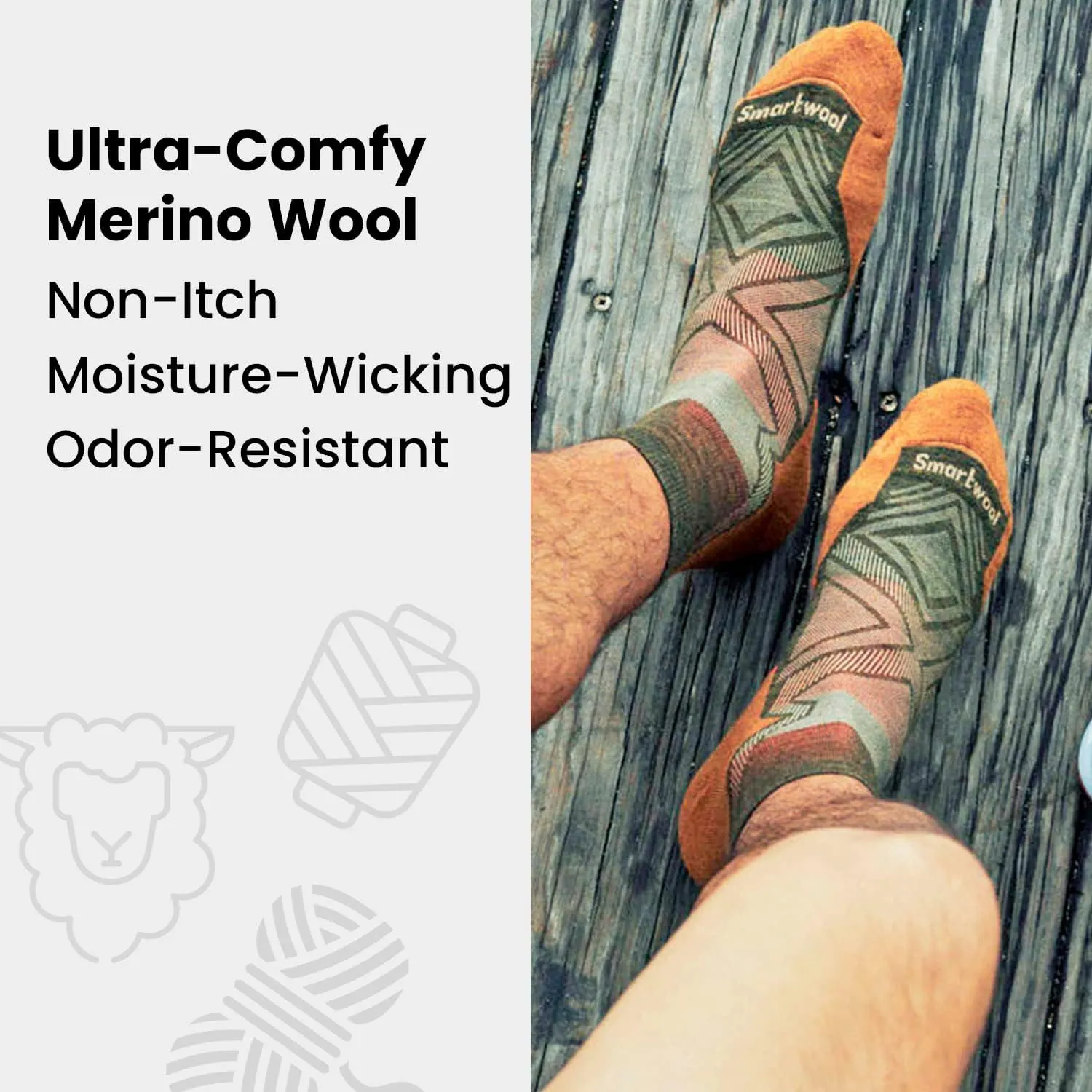 Smartwool Men's Hike Targeted Cushion Ankle Socks