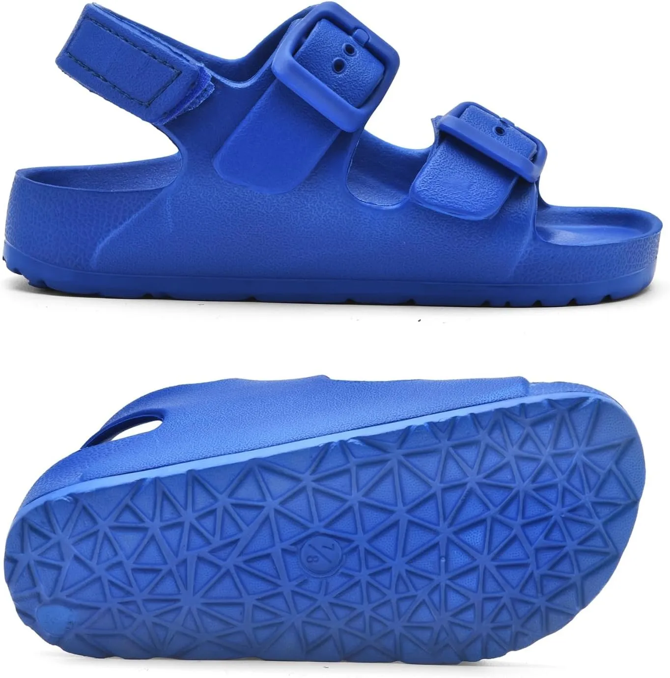 Toddler Unisex Adjustable Buckle Sandals ?C Comfortable Open Toe Beach & Pool Shoes for Boys & Girls with Back Strap
