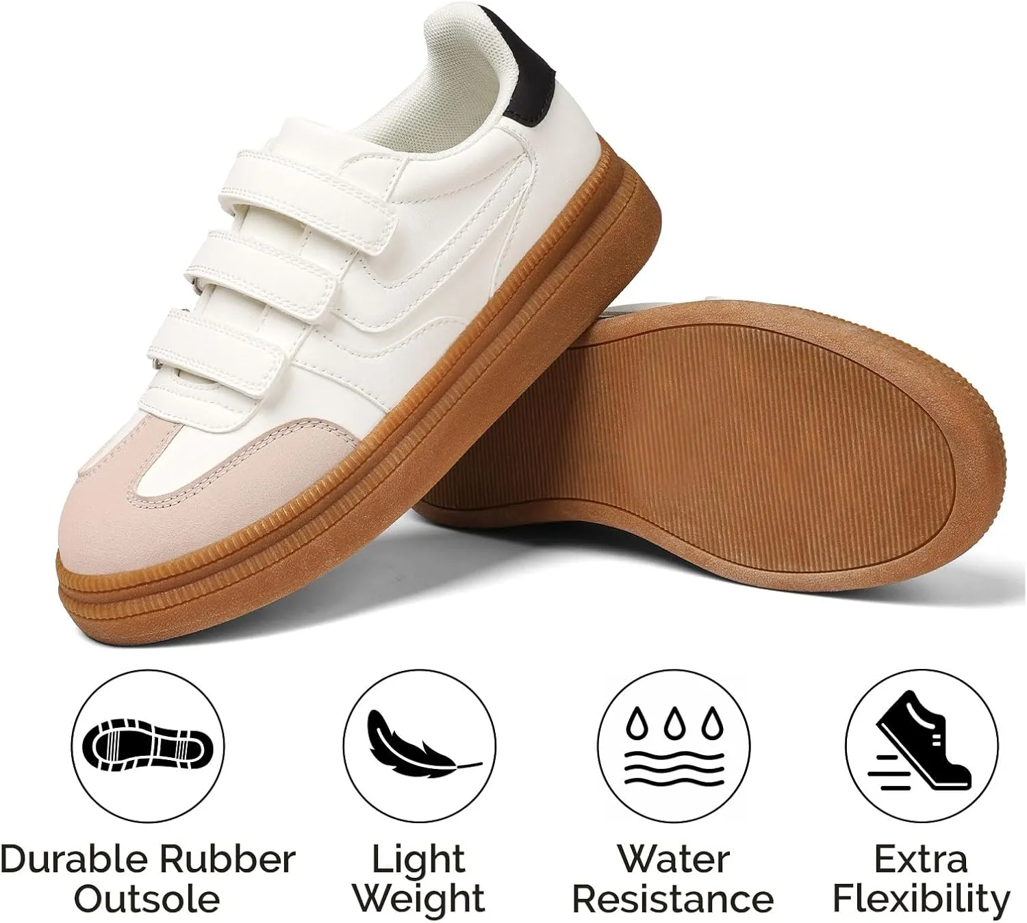 VOMIRA Platform Sneakers for Women Memory Foam Insole Womens Sneakers Lightweight Non-Slip Running Shoes Casual Slip On Walking Shoes